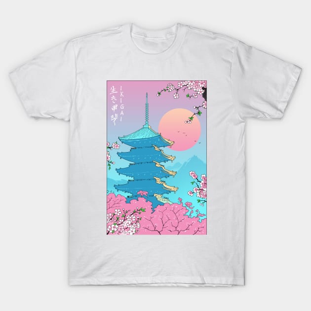 Ikigai in Kyoto T-Shirt by Vincent Trinidad Art